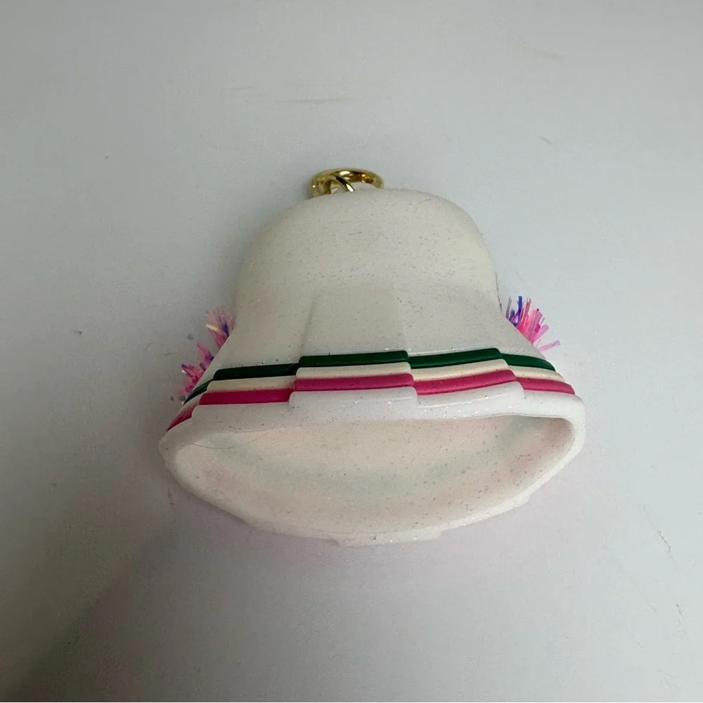 Bath and body works pocketbac holder white pink and green cheerleader with poms